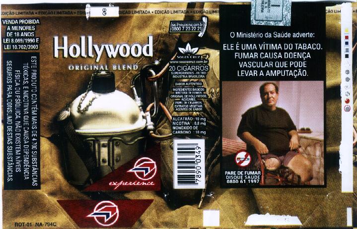 hollywood brazilian version experience pack original blend ks 20 s brazil