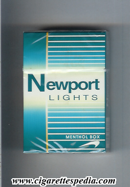 newport lights menthol green white ks 20 h usa