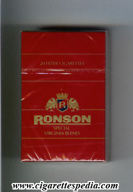ronson special virginia blend ks 20 h red austria