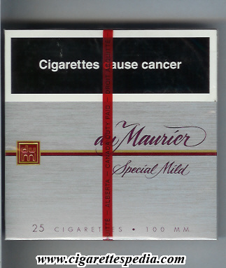 du maurier with horizontal line special mild l 25 b canada