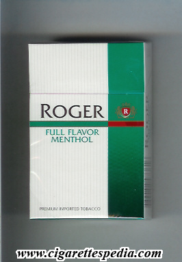 roger design 2 full flavor menthol ks 20 h south africa usa