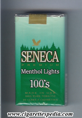 seneca american version premium menthol lights l 20 s usa