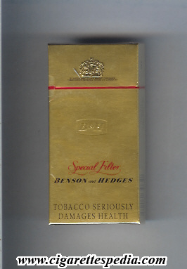 benson and hedges special filter ks 10 h england