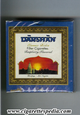 darshan classic bidis raspberry flavored ks 20 b usa india
