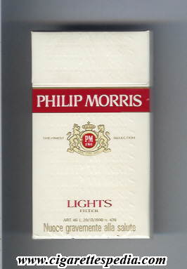 philip morris design 6 lights l 20 h white red germany usa