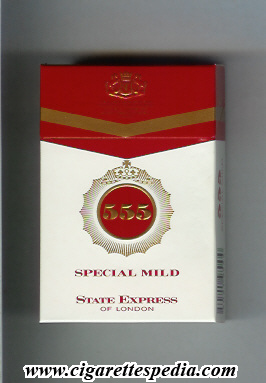 555 state express of london special mild ks 20 h white red england