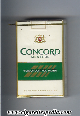 concord menthol ks 20 s usa