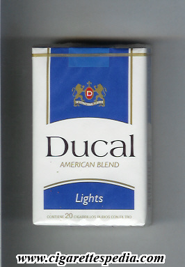 ducal peruvian version american blend lights ks 20 s peru