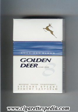 golden deer 8 king size american blend ks 20 h white blue russia china