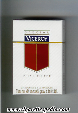 viceroy with flag in the middle special dual filter ks 20 h white red roumania