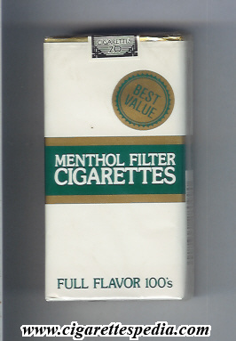 best value menthol filter sigarettes full flavor l 20 s usa