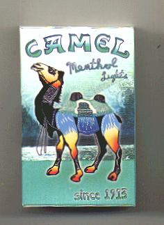 Camel Art Issue Menthol Lights (designed by Rob Corradetti) side slide KS-20-H U.S.A..jpg