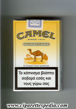 camel since 1913 balanced flavour ks 20 s orange germany greece