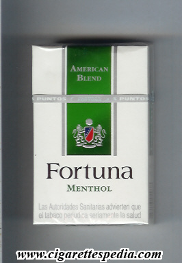 fortuna spanish version american blend menthol ks 20 h spain