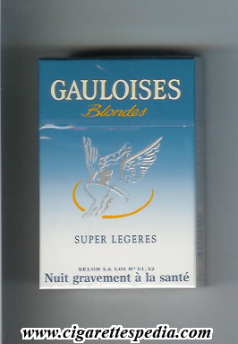 gauloises blondes with half ring super legeres ks 20 h france