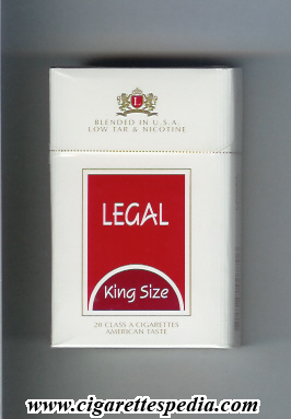 legal king size american taste ks 20 h unknown country