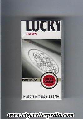lucky strike collection design limited edition powhatan filters ks 10 h germany france