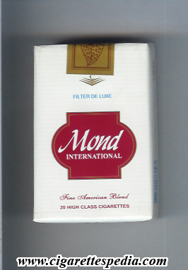 mond cigarette uk Mond (emiratese version) (International Filter De Luxe Fine American Blend)  KS-20-S - (Question)