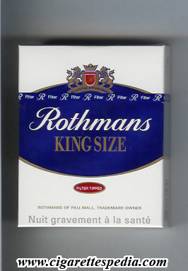 rothmans english version new design by special appointment filter tipped ks 25 h holland england