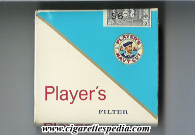 players filter cigarettes Player's Navy Cut (Filter) S-20-B (white and blue old design 1) - Canada