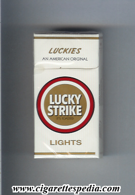 lucky strike luckies an american original lights ks 10 h gold luckeis and lights gold ring usa
