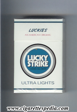 lucky strike luckies an american original ultra lights ks 20 h japan usa