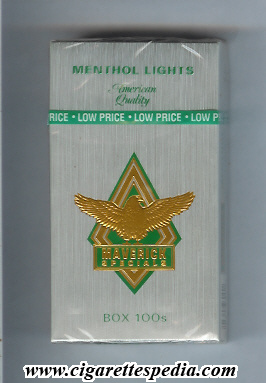 maverick american version dark design specials menthol lights l 20 h grey gold green usa