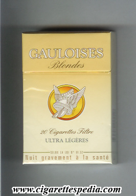 gauloises blondes with ring ultra legeres ks 20 h france