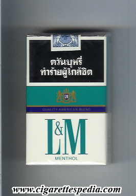 l m quality american blend menthol ks 20 s thailand usa