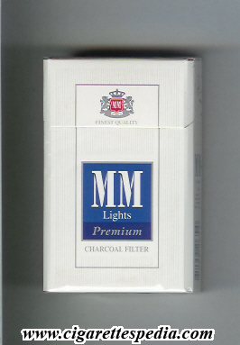 mm charkoal filter premium lights ks 20 h white blue israel