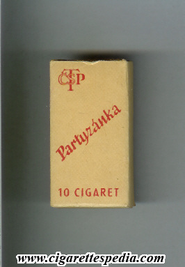 partyzanka s 10 s white with red print czechoslovakia czechia