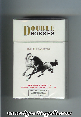double horses blend cigarettes ks 20 h white roumania china