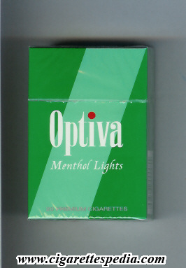 optiva menthol lights ks 20 h colombia england