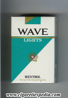 wave characteristic on the middle lights menthol ks 20 h usa japan