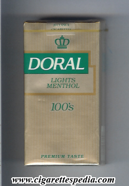 doral premium taste lights menthol l 20 s usa