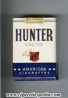 hunter belgian version american cigarettes ks 20 s belgium
