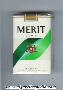 merit design 4 lights menthol ks 20 s usa