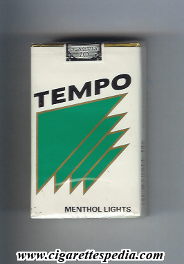 tempo american version new design menthol lights ks 20 s usa