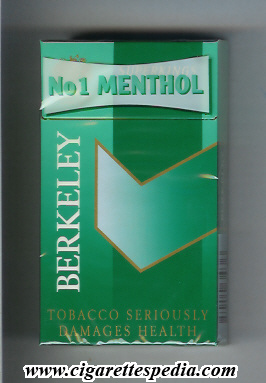 berkeley english version vertical name menthol l 20 h green england