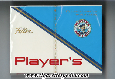 Player's Navy Cut (Filter) S-25-B (white and blue) - Canada