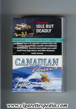 canadian classic cigarettes Canadian Classics (Light) (picture 6 with waves) KS-20-H - Canada