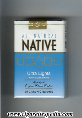 native all natural 100 additive free ultra lights ks 20 s usa