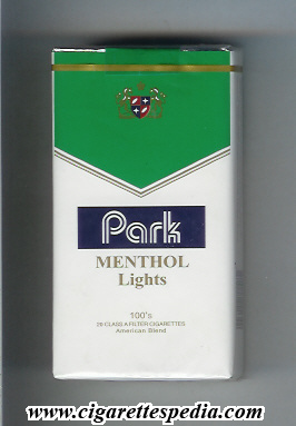park menthol lights l 20 s england pakistan