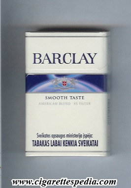 barclay blue barclay smooth taste american blend xs filter ks 20 h lithuania germany