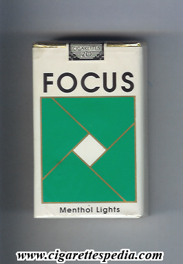 focus menthol lights ks 20 s usa