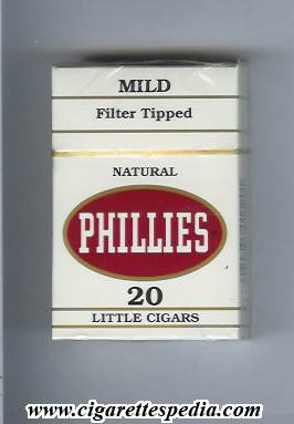 phillies little cigars mild natural ks 20 h usa
