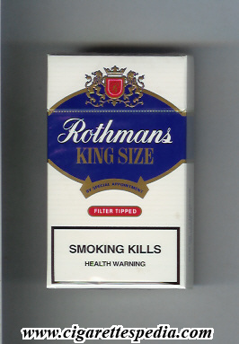 rothmans english version by special appointment filter tipped ks 12 h singapore england