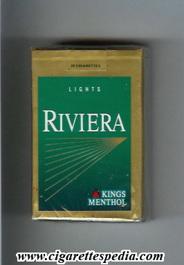 riviera american version design 2 lights menthol ks 20 s usa