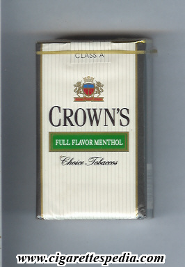 crown s full flavor menthol ks 20 s usa