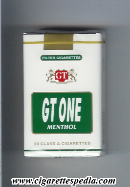 gt one menthol ks 20 s colombia usa